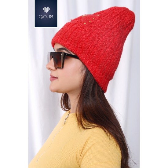 Cap Red Woolen 