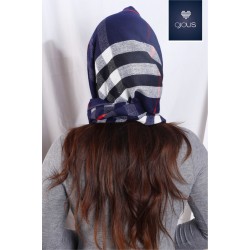 women stripe muffler
