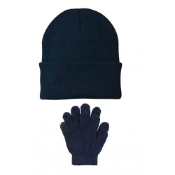 Navy Cap and Gloves